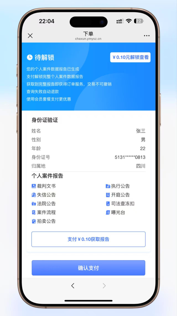 图片[2]-全国个人企业司法涉诉涉案背调查询系统源码